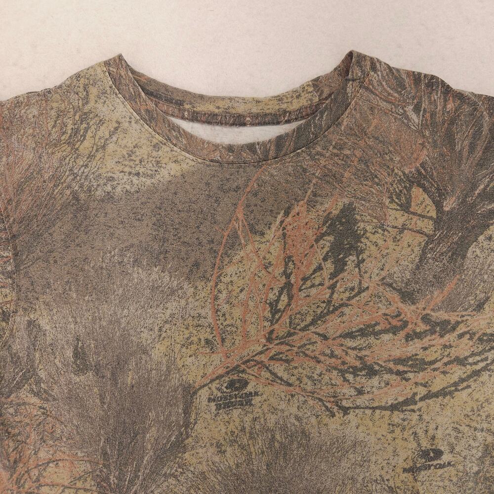 Game Winner Casual Long Sleeve Graphic T Shirt Adult Mens Size M Forest Camo